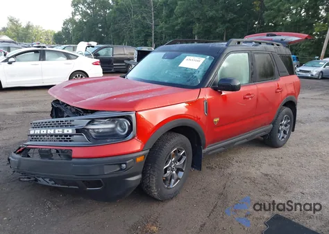 2022 Ford Bronco Sport Badlands z USA, uszkodzony, nr VIN 3FMCR9D90NRD22043